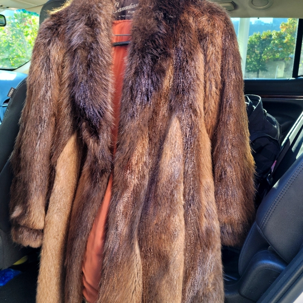 Beaver Fur Coat, Brown, Canadian Fur Co.
